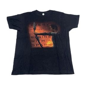 The Hunger Games Graphic Movie Tee Thrifted Vintage Style Size L